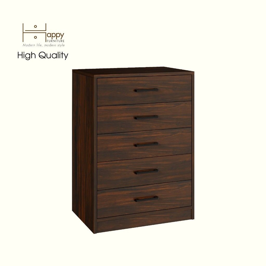 HAPPY FURNITURE , HEINEE - Tủ lưu trữ 5 ngăn kéo, THK_233 , 60cm x 40cm x 84cm DxRxC, sản phẩm phổ thông