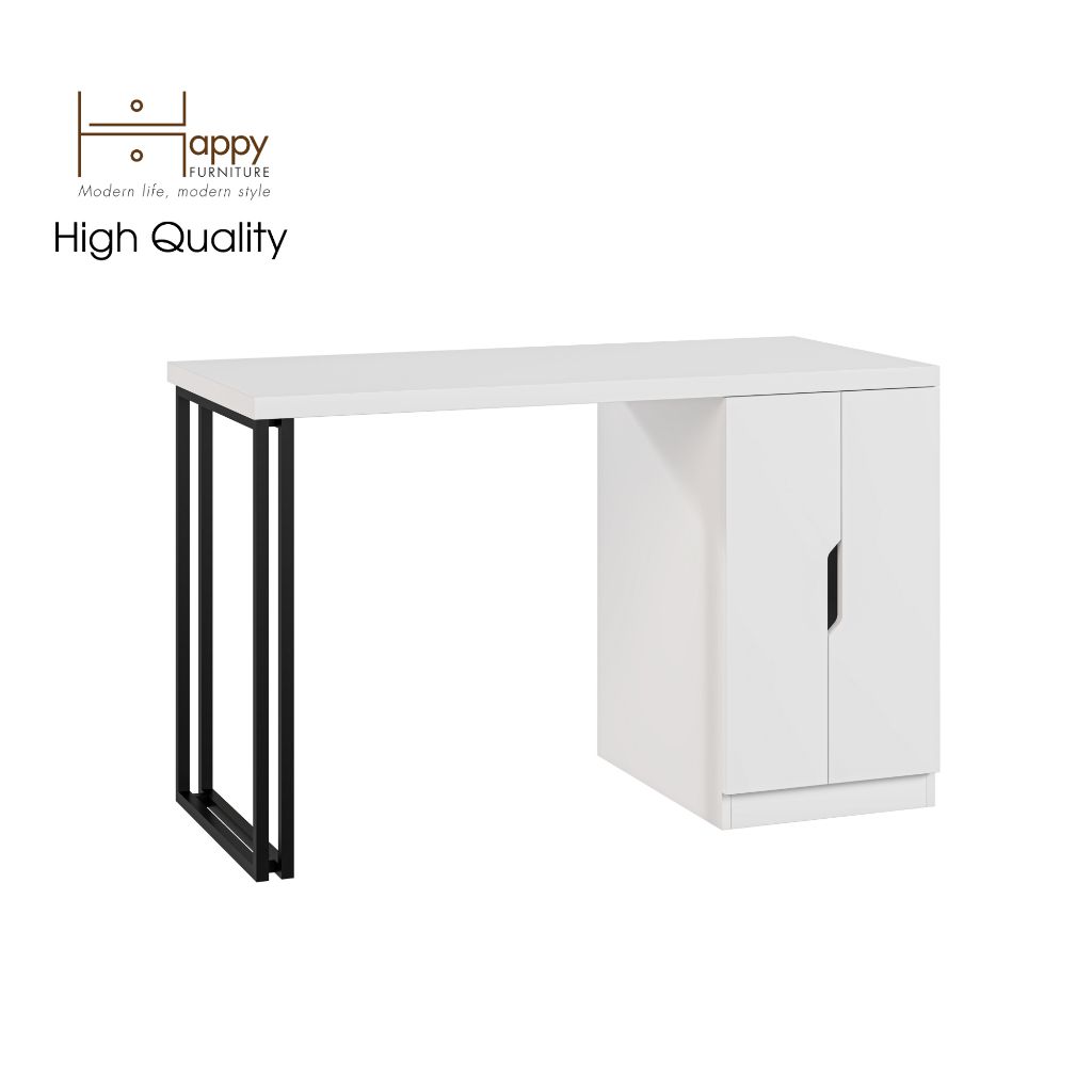 HAPPY FURNITURE , Bàn làm việc chân sắt - DASH , BAN_030 , 120cm x 55cm x75cm
