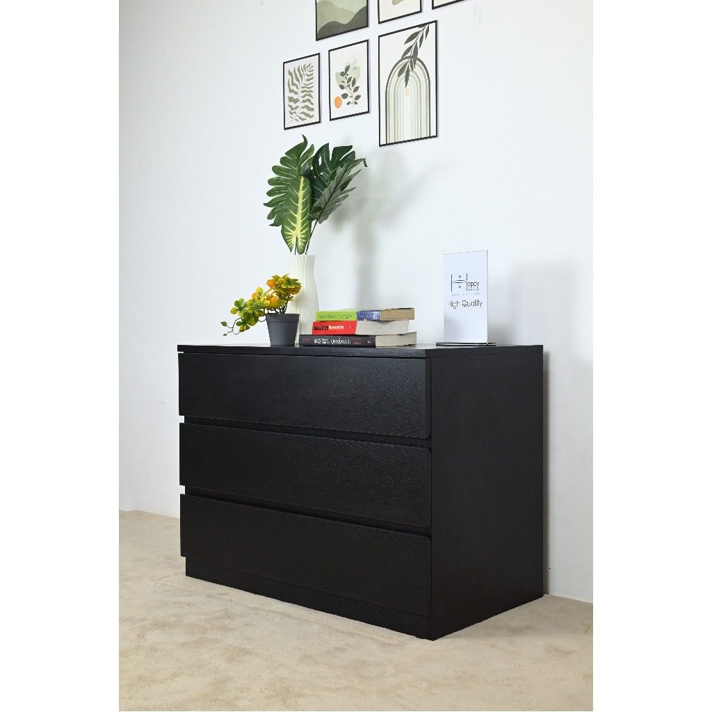 HAPPY FURNITURE , Tủ đựng đồ 3 ngăn kéo - OLA , THK_088 , 80cm x 45cm x 60cm