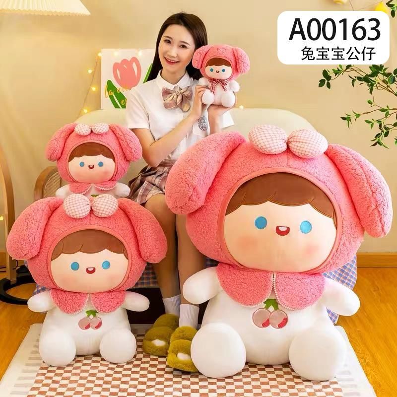 A00163 Bunny Doll Búp bê bông hồng