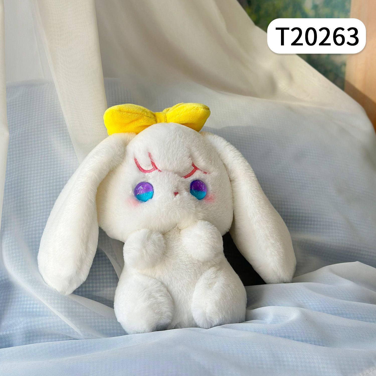 Thú bông 20cm Thỏ mắt long lanh -T20263