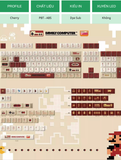 8BIT Đỏ Trắng - PBT & PC - DyeSub
