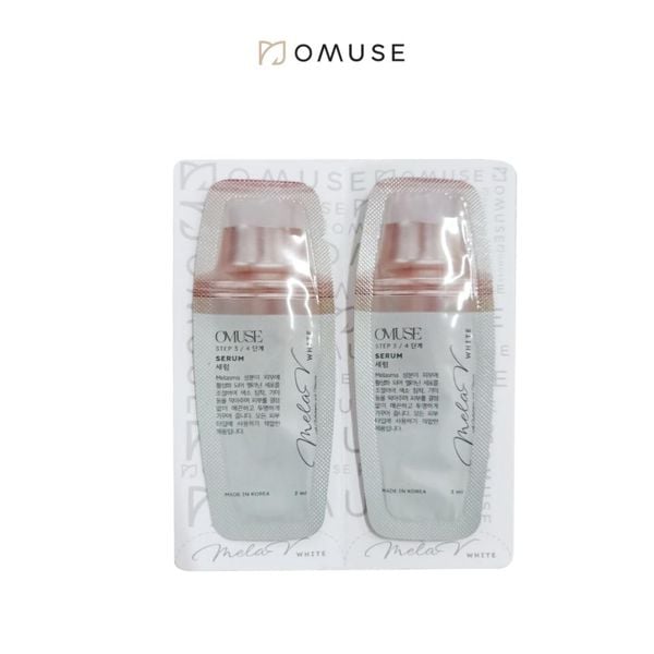 [1 Gói sample 2ml] Tinh chất mờ nám và tàn nhang chuyên sâu OMUSE MelaV White Serum