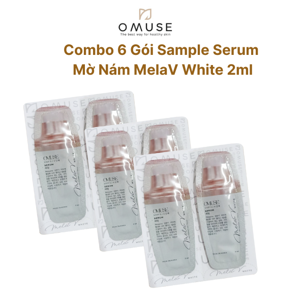 [5 Gói sample 2ml] Tinh chất mờ nám và tàn nhang chuyên sâu OMUSE MelaV White Serum