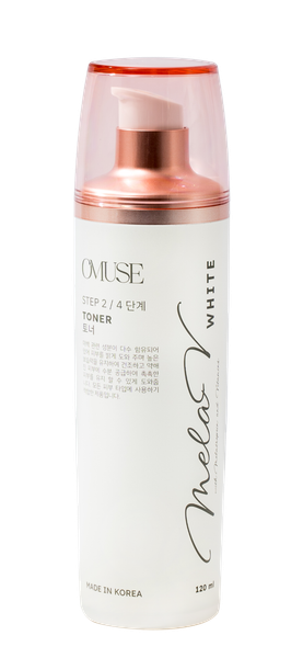 [Quà tặng không bán] Nước hoa hồng giúp mờ nám và tàn nhang, cân bằng da và cấp ẩm OMUSE MelaV White Toner 120ml