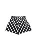 Quần short màu đen chấm bi viền ren