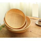 Rá, Rổ Tre Đan Dày Ohiama Bamboo Storage Basket Size 16cm - 30cm | Đồ Dùng Nhà Bếp Trang Trí VNXK