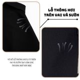 Áo POLO nam cao cấp dệt kim DATAMAN, dáng golf, khuy cổ dạng bấm, chất liệu mềm mại, họa tiết FJ tay áo - ALPL2307