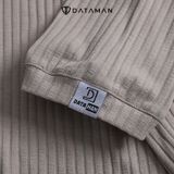 Áo thun polo nam cổ chữ V DATAMAN, chất cotton co giãn 4 chiều, thoáng mát, tay raglan trẻ trung - TPL22-01