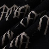 Áo POLO nam monogram cổ bẻ dài tay dệt kim DATAMAN chất liệu visco mềm mại - DT22-29