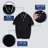 Áo Polo Nam DATAMAN cổ bẻ thêu nẹp, vải cá sấu CVC cao cấp, nam tính, trẻ trung, thanh lịch - PLV2305