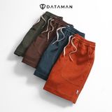 Quần Short Đùi Nhung Tăm Nam Nữ DATAMAN form unisex, chất liệu mát mẻ, may chỉ nổi trẻ trung - QS22-01