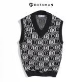 Áo GILE len nam họa tiết MONOGRAM logo trẻ trung, form rộng, dáng Unisex DATAMAN - GILEDT22-08