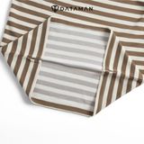 Áo POLO Unisex tay ngắn họa tiết kẻ ngang dáng Overfit - PLV2411