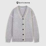 Áo Cardigan len nam cổ chữ V chất len lông thỏ phong cách Hàn Quốc DATAMAN - DT31