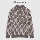 Áo Cardigan nam họa tiết Monogram chất len dày dặn, siêu mềm mịn DATAMAN - DT22
