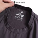 Áo thun nam cổ tròn DATAMAN, 100% cotton cao cấp chống nhăn co giãn 4 chiều, thoáng mát, dáng đuôi tôm- TCT22-02