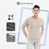 Áo len nam cổ tròn chất liệu len lông cừu cao cấp dày dặn mềm mại DATAMAN - DT20