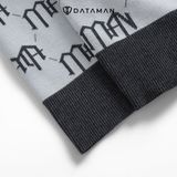Áo POLO nam monogram cổ bẻ dài tay dệt kim DATAMAN chất liệu visco mềm mại - DT22-29