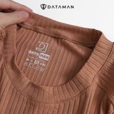 Áo thun cổ tròn nam DATAMAN, chất liệu cotton đũa co giãn 4 chiều, thoáng mát, tay raglan trẻ trung - ATCT22-01