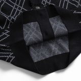 Áo CARDIGAN Unisex DATAMAN dáng rộng họa tiết kẻ chéo, 2 túi, chất len Acrylic giả cashmere mềm mại - DT22-21