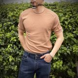 Áo phông cổ tròn cộc tay nam DATAMAN, chất liệu cotton đũa co giãn thoáng mát - ATCT22-01