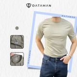 Áo cotton cổ tròn cộc tay nam DATAMAN, co giãn 4 chiều, thoáng mát, tay raglan trẻ trung - ATCT22-01