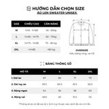 Áo len Sweater Unisex cổ tròn dài tay cube Monogram - DT22-32