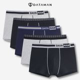 Quần sịp đùi nam BOXER cao cấp, cạp logo DATAMAN, vải bamboo ngăn mùi, ngăn vi khuẩn, co giãn 4 chiều - BXDT03