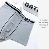 Quần sịp đùi nam BOXER cao cấp cạp chữ DATAMAN, vải bamboo kháng khuẩn, khử mùi, thoáng mát co giãn 4 chiều - BXDT02