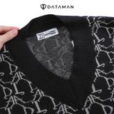 Áo GILE len nam form rộng dáng Unisex họa tiết Monogram DATAMAN - GILEDT22-08
