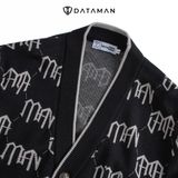 Áo CARDIGAN nam có túi, form rộng họa tiết monogram DATAMAN, chất liệu len lông cừu - DT22-23