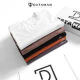 Áo thun nam cổ tròn DATAMAN, 100% cotton cao cấp chống nhăn co giãn 4 chiều, thoáng mát, dáng đuôi tôm- TCT22-02