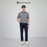 Áo thun len Mongtoghi dệt kim nam kẻ ngang DATAMAN - LCT2315