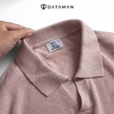 Áo POLO nam ngắn tay dệt kim DATAMAN, cổ chữ V, vải cotton mềm mại, không bai xù - PLDT24-01