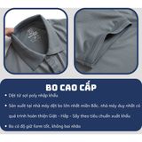 Áo Polo Nam DATAMAN basic tay ngắn vải cá sấu trơn chất thoáng khí thoải mái - PLV2301