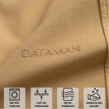 Áo thun nam nữ cổ tròn DATAMAN vải cotton 100% co giãn 4 chiều, in logo ngực