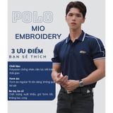 Áo Polo Nam DATAMAN cổ bẻ MIO vải cá sấu chống nhăn chuẩn form, sang trọng, thanh lịch - PLV2303