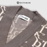 Áo Cardigan nam họa tiết Monogram chất len dày dặn, siêu mềm mịn DATAMAN - DT22