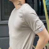 Áo cotton cổ tròn cộc tay nam DATAMAN, co giãn 4 chiều, thoáng mát, tay raglan trẻ trung - ATCT22-01