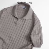 Áo POLO nam ngắn tay dệt kim DATAMAN, cổ chữ V, vải cotton chải kĩ mềm mịn, không bai xù - DT22-01