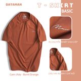 Áo thun nam cổ tròn Basic DATAMAN 100% cotton co giãn 4 chiều, thoáng mát, form regular fit - TCT22-02