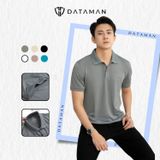 Áo Polo Nam DATAMAN basic tay ngắn vải cá sấu trơn chất thoáng khí thoải mái - PLV2301