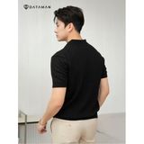Áo POLO nam ngắn tay cổ chữ V, vải cotton chải kĩ mềm mịn DATAMAN, dệt kim không bai xù - DT22-01