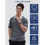 Áo POLO Unisex tay ngắn họa tiết Classic Monogram dáng Overfit - PLMN2310
