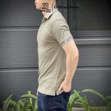 Áo thun POLO nam cổ chữ V, có ve lật DATAMAN, chất cotton đũa co giãn 4 chiều, thoáng mát - ATPL22-01