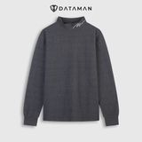 Áo thun cổ lửng DATAMAN, giữ nhiệt, cổ 3 phân thêu chữ Man, chất liệu nỉ Hàn Quốc mềm mại - ATCL01