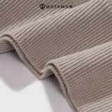 Áo Polo nam dài tay DATAMAN dệt kim, phong cách Hàn Quốc vải cotton chải kĩ mềm mịn, không bai xù, bo tay bo gấu - DT28