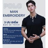 Áo Polo Nam DATAMAN cổ bẻ thêu nẹp, vải cá sấu CVC cao cấp, nam tính, trẻ trung, thanh lịch - PLV2305