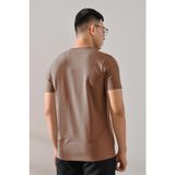 Áo thun nam tay ngắn Basic DATAMAN cổ tròn, 100% cotton co giãn 4 chiều, thoáng mát, in logo ngực - TCT22-02